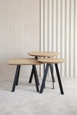 Hot Studio HENK New Co Bijzettafel Naturel, Zwart