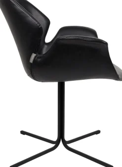 Discount Zuiver Nikki (set van 2) Eetkamerstoel Black