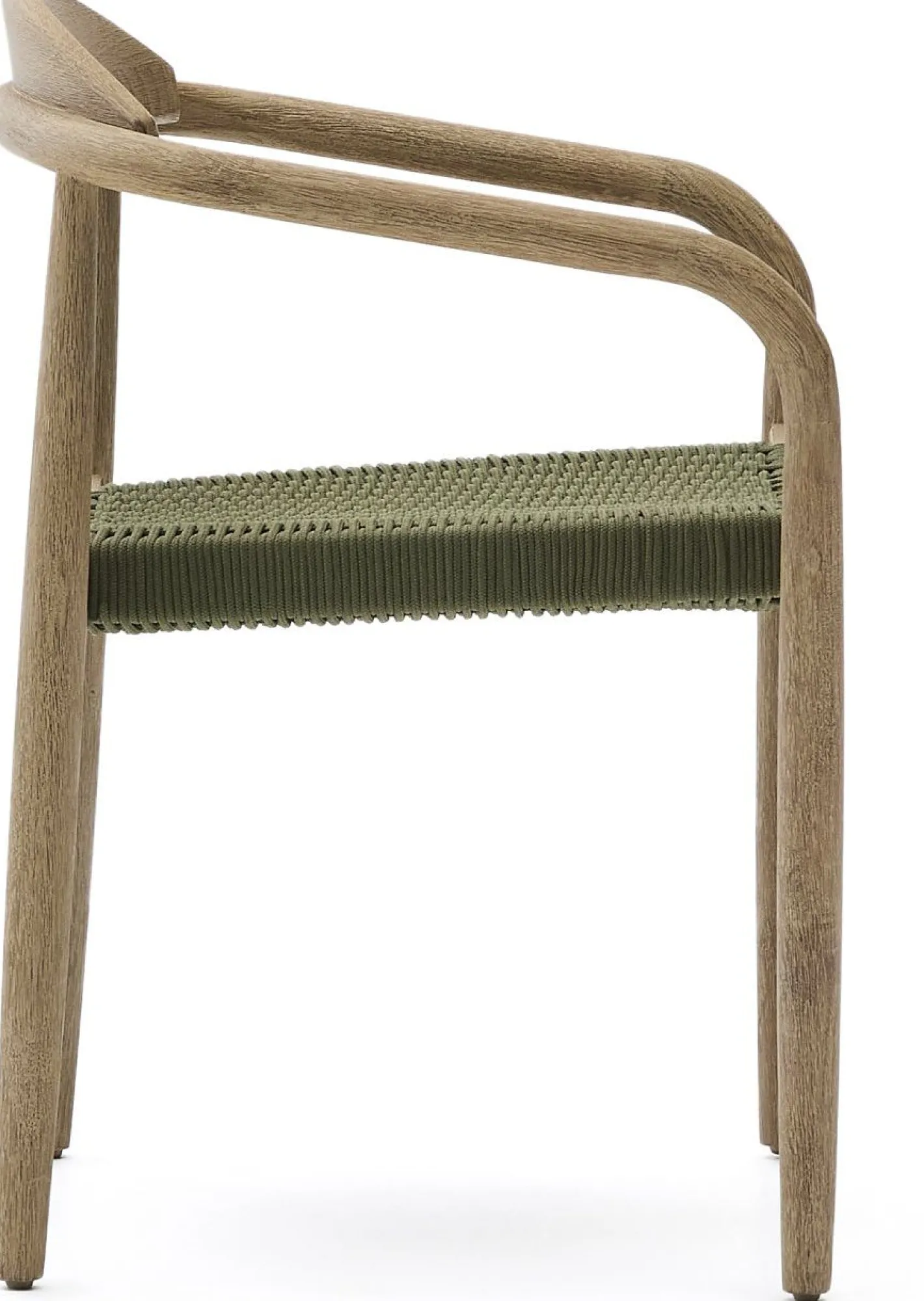 Kave Home Nina Tuinstoel Groen, Naturel