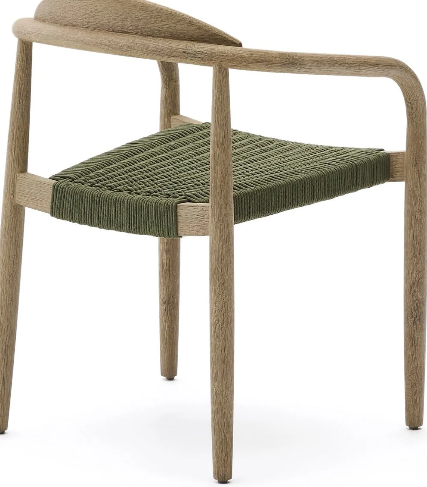 Kave Home Nina Tuinstoel Groen, Naturel