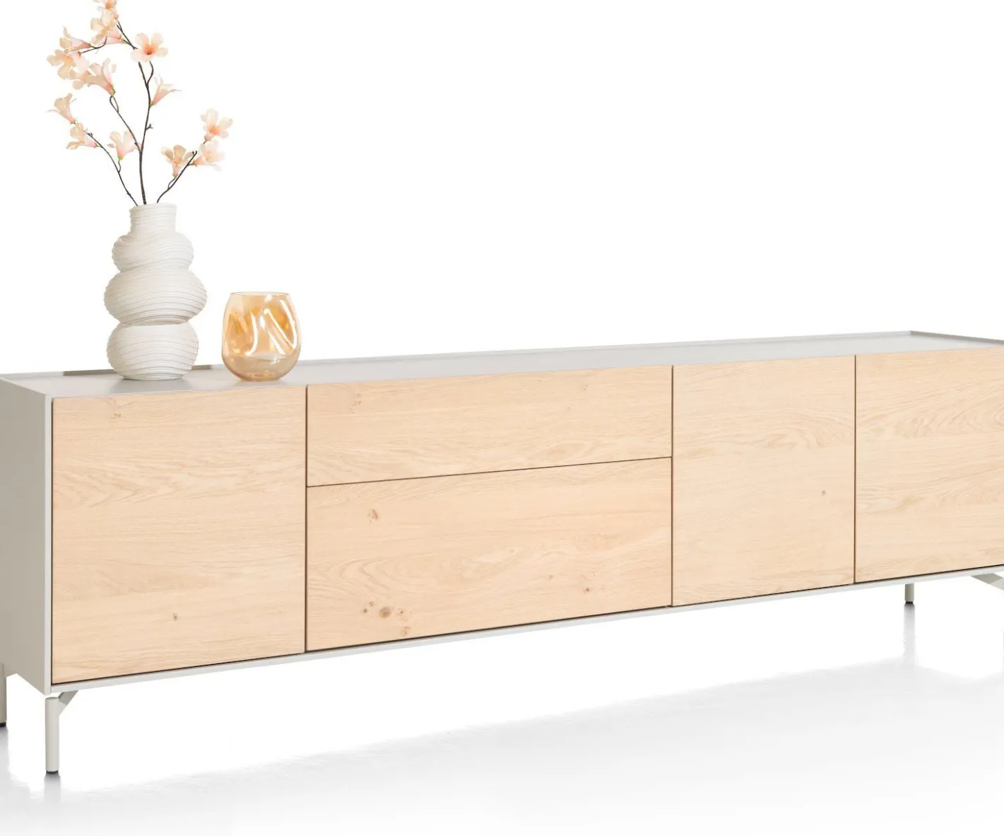 Hot XOOON Niora Dressoir Naturel, Silk Grey