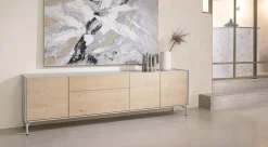 Hot XOOON Niora Dressoir Naturel, Silk Grey
