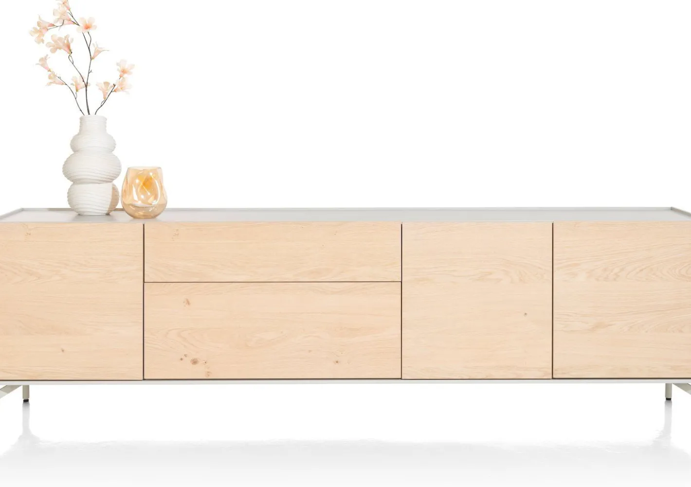 Hot XOOON Niora Dressoir Naturel, Silk Grey