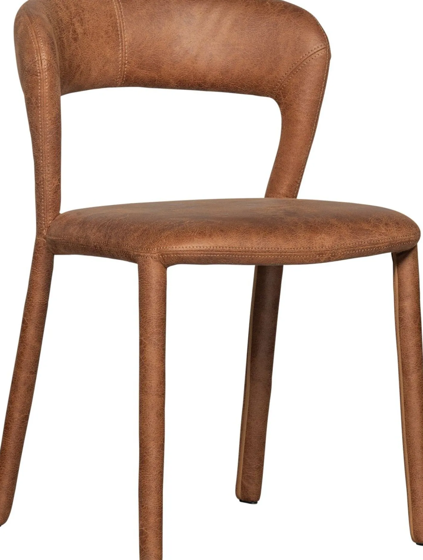 Outlet WOOOD Noble Eetkamerstoel Cognac
