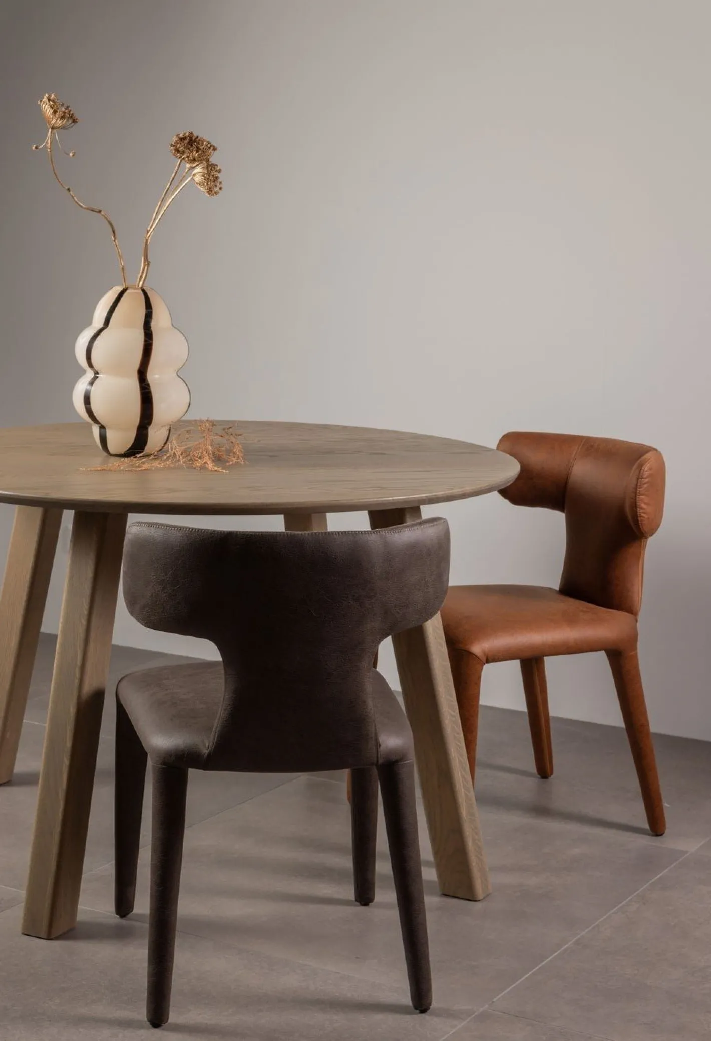 Outlet WOOOD Noble Eetkamerstoel Cognac