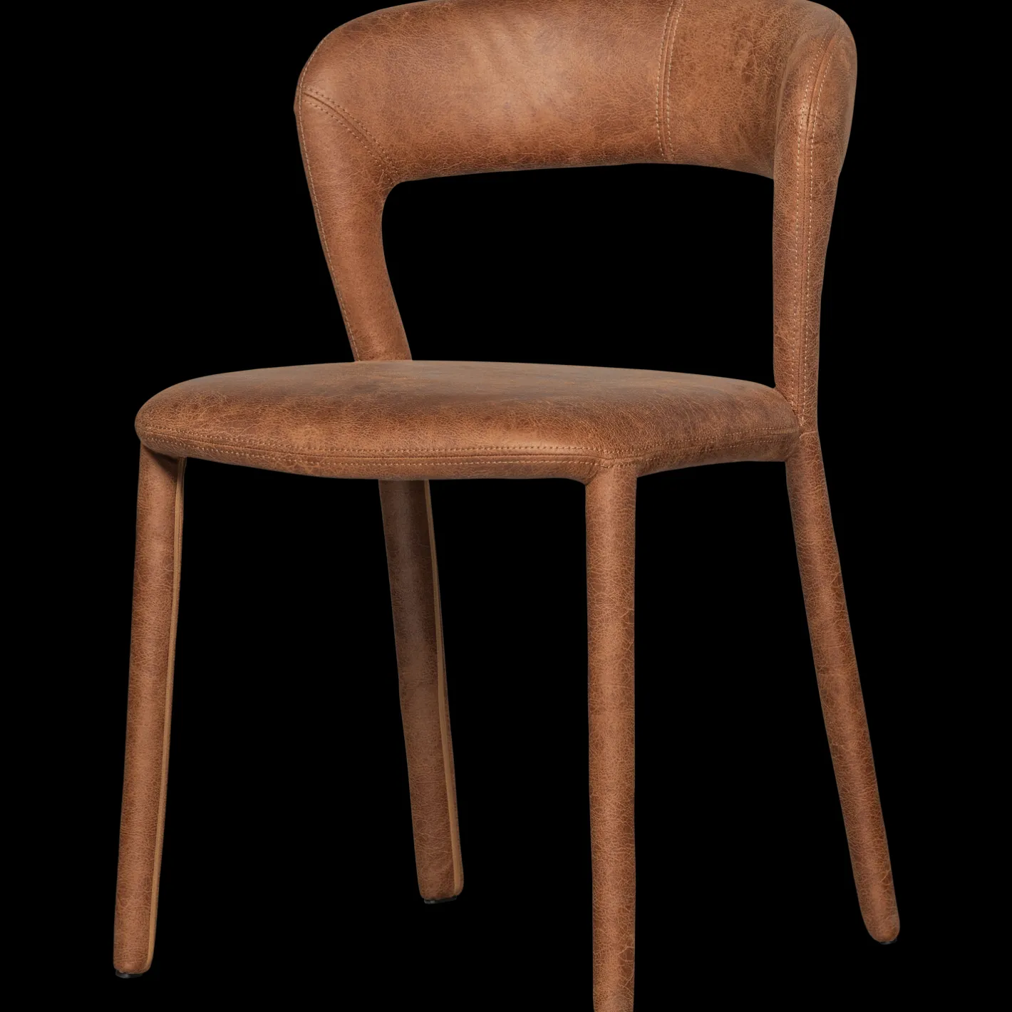 Outlet WOOOD Noble Eetkamerstoel Cognac