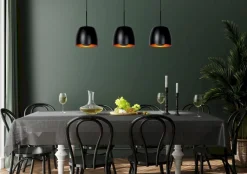 Best Lucide Nolan Zwart Hanglamp Zwart, Goud