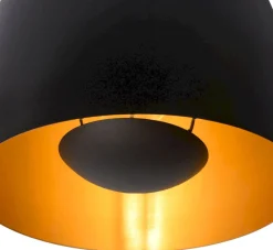 New Lucide Nolan Zwart Hanglamp Zwart, Goud