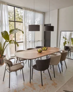 Best Kave Home Novaks Uitschuifbare Eettafel Bruin