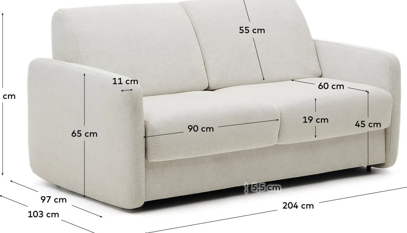 Online Kave Home Nuala Slaapbank Grijs