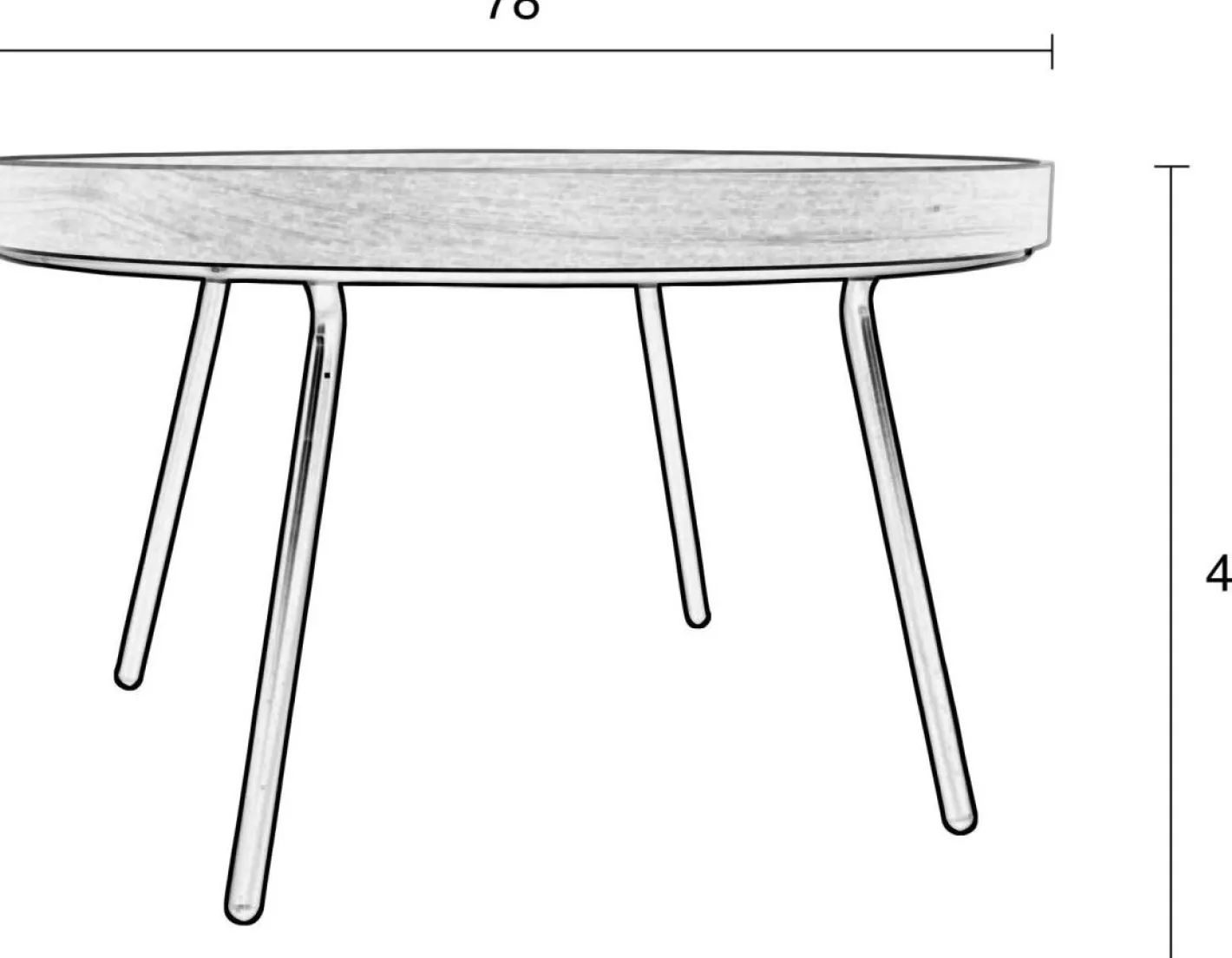 Zuiver Oak Tray Salontafel