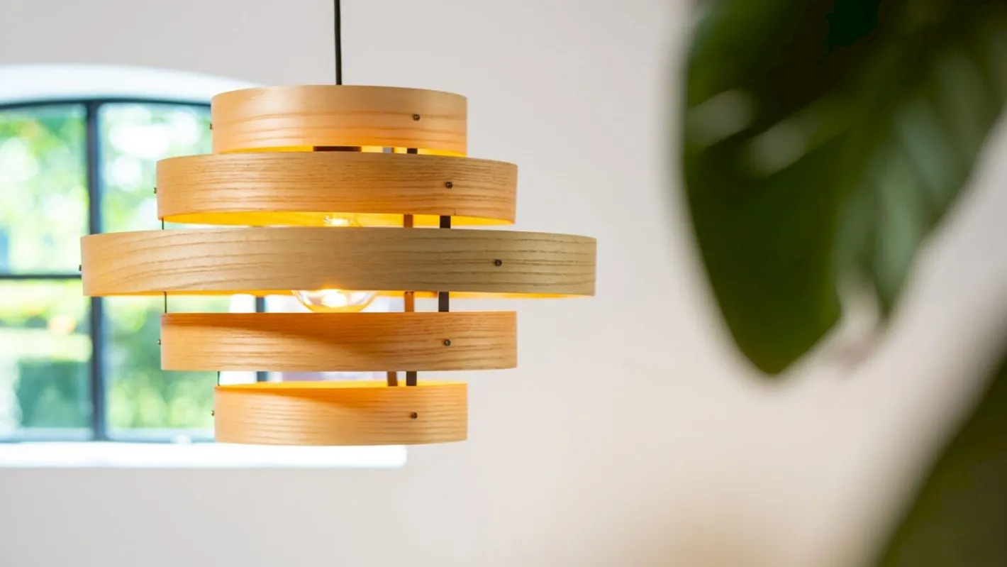 Best Eijerkamp Collectie Oaknut Hanglamp Bruin