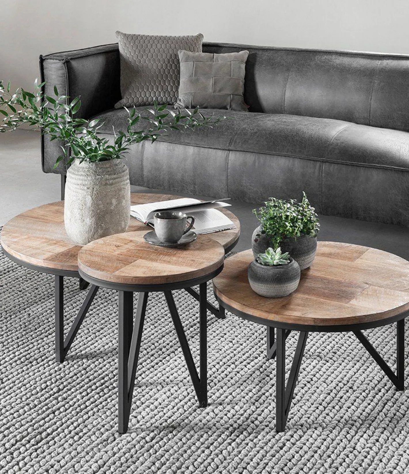 DTP Home Odeon Rond Salontafel Bruin