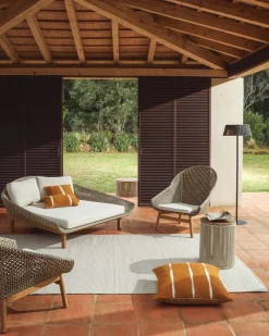 Discount Kave Home Olbia Ligstoel Groen, Beige