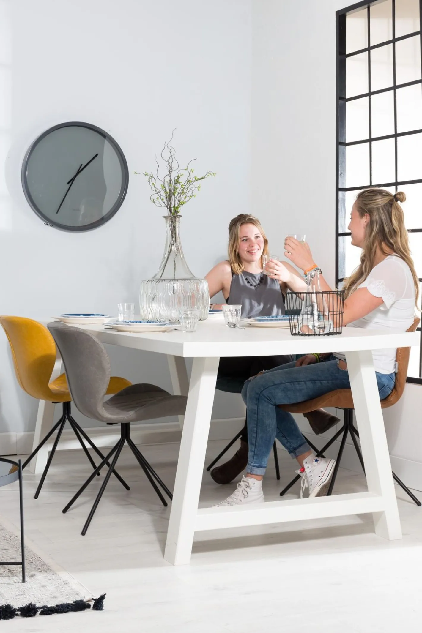 Online Zuiver OMG LL (set van 2) Eetkamerstoel Brown