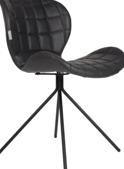 Zuiver OMG LL (set van 2) Eetkamerstoel Black
