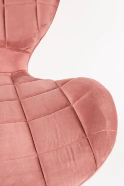 Online Zuiver OMG velvet (set van 2) Eetkamerstoel Old Pink