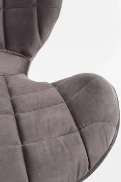 Online Zuiver OMG velvet (set van 2) Eetkamerstoel Grey