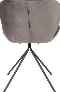 Online Zuiver OMG velvet (set van 2) Eetkamerstoel Grey