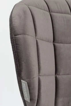 Online Zuiver OMG velvet (set van 2) Eetkamerstoel Grey