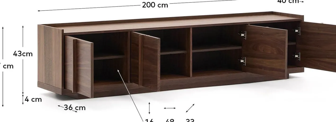 Sale Kave Home Onix Tv-meubel Bruin
