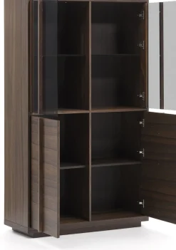 Discount Kave Home Onix Vitrinekast Donker Bruin