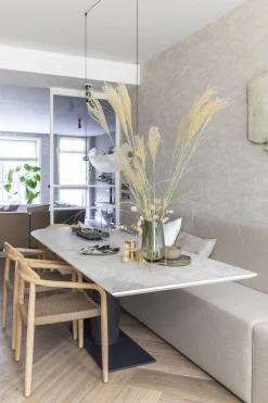 Discount Metaform Orfis Eettafel Bruin