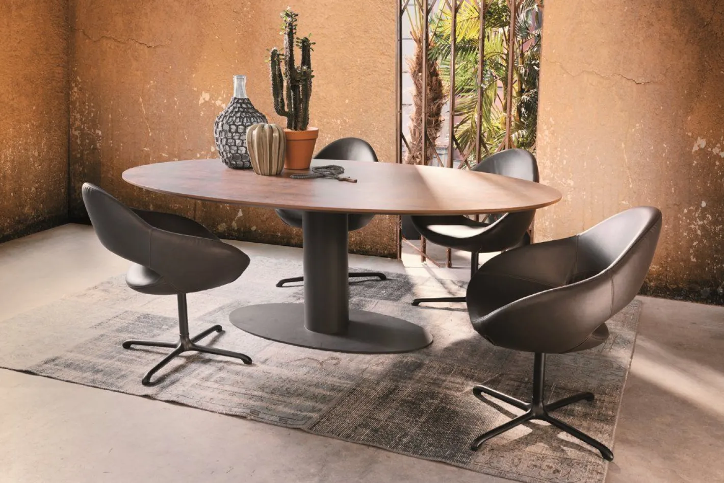 Discount Metaform Orfis Eettafel Bruin