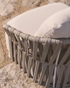 Kave Home Osani Outdoor Fauteuil Ecru, Taupe