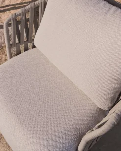 Kave Home Osani Outdoor Fauteuil Ecru, Taupe