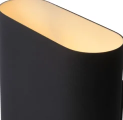 Outlet Lucide Ovalis Wandlamp Zwart