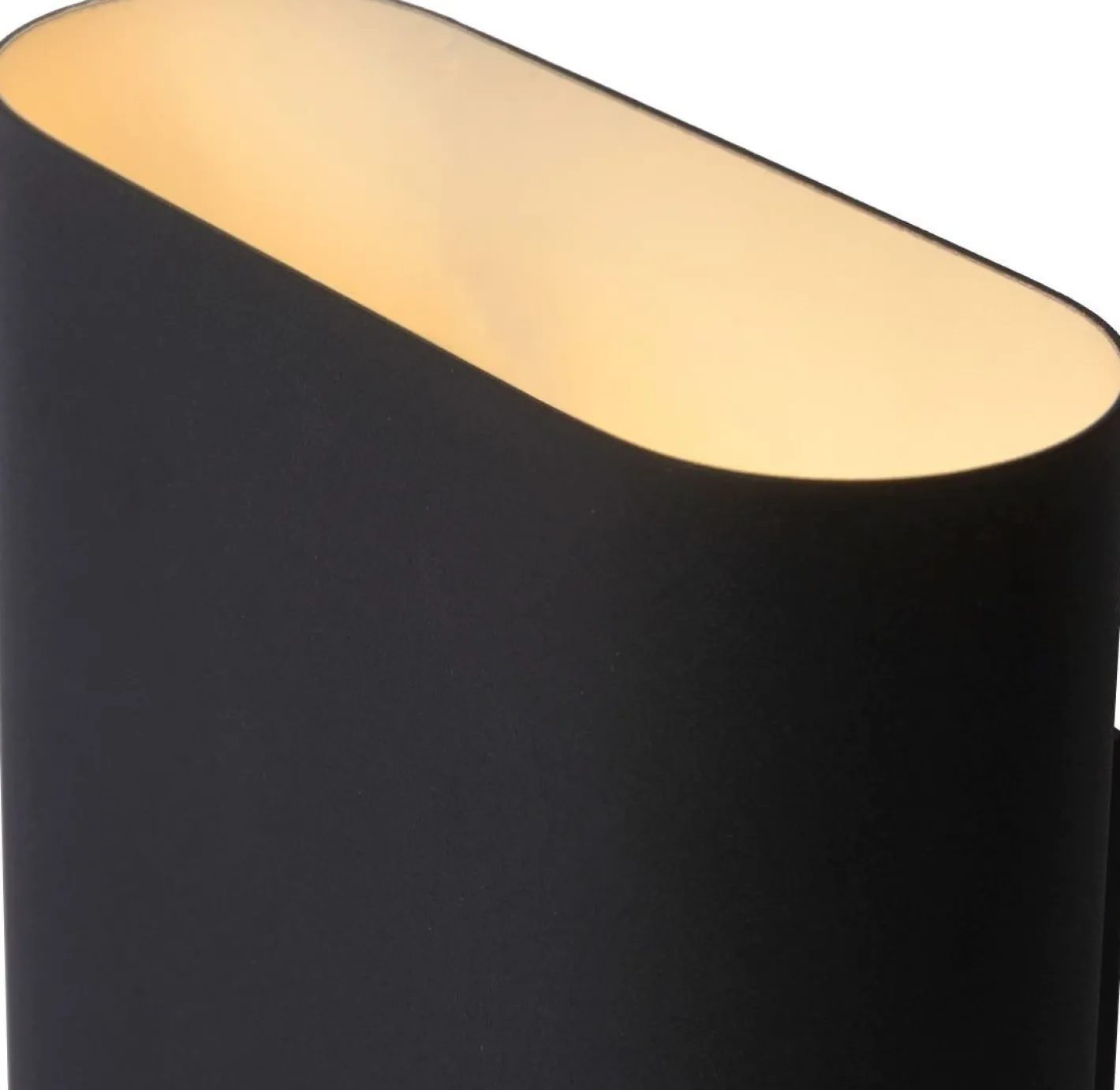 Outlet Lucide Ovalis Wandlamp Zwart