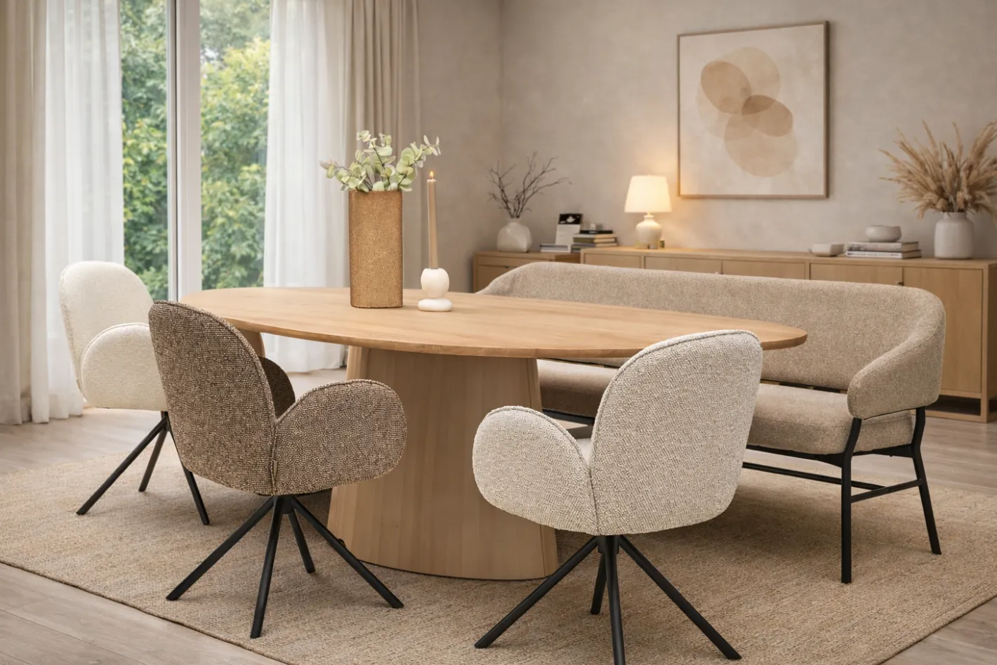 Online Eijerkamp Collectie Padova Eettafel Natural