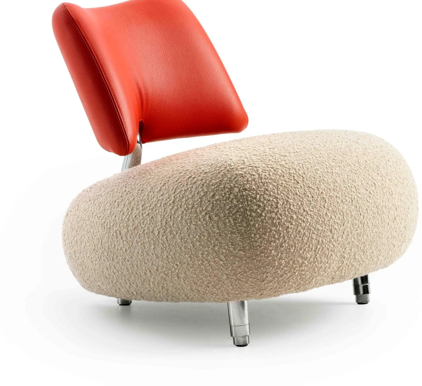 New Leolux Pallone Pa Soft Fauteuil Beige, Thunder