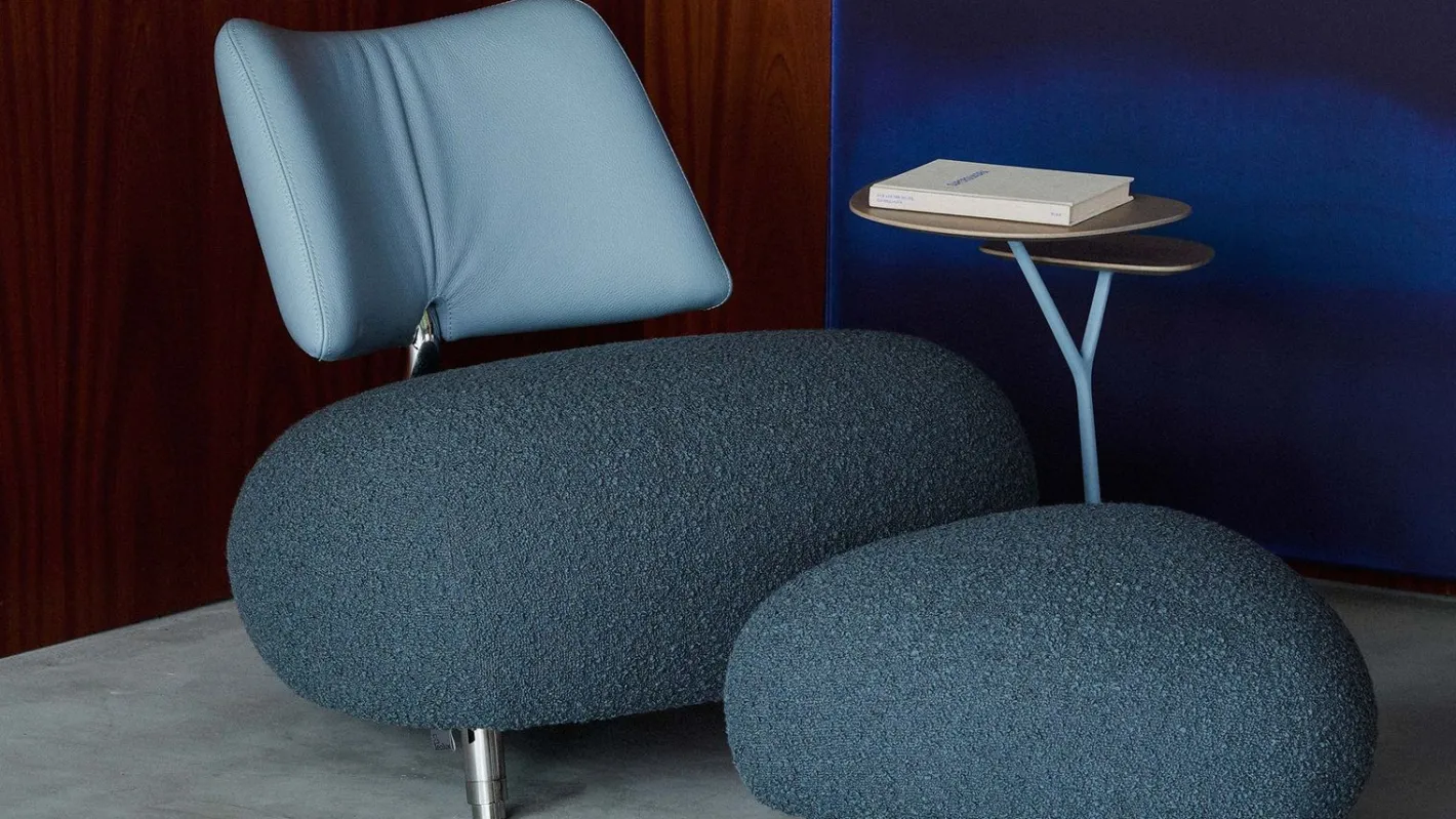 New Leolux Pallone Pa Soft Fauteuil Beige, Thunder