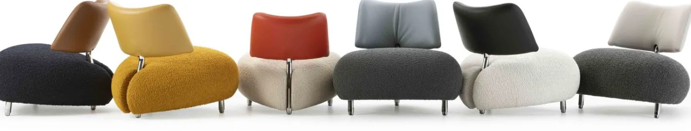 New Leolux Pallone Pa Soft Fauteuil Beige, Thunder