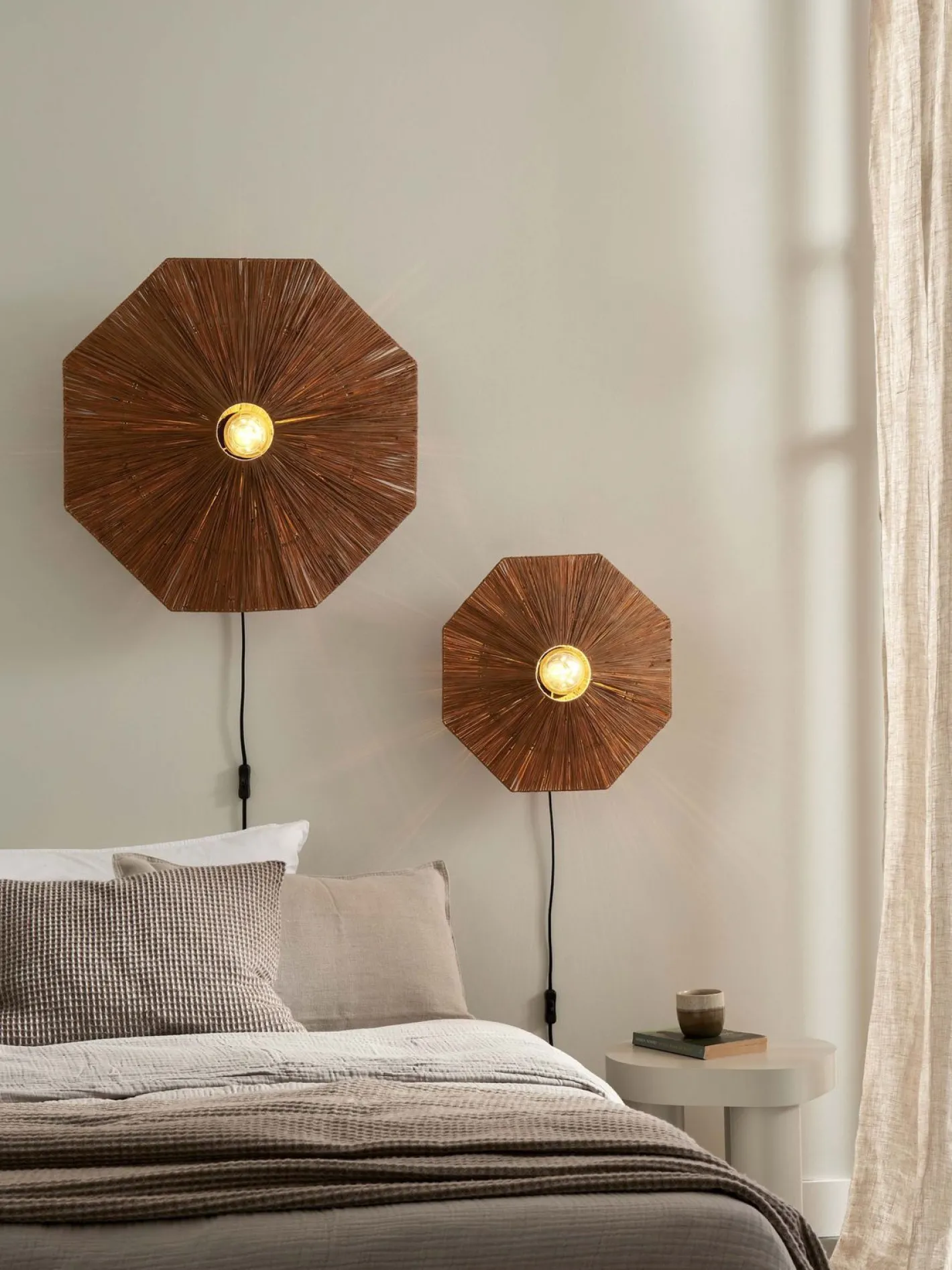 Outlet Good&Mojo Panama L Wandlamp Brown