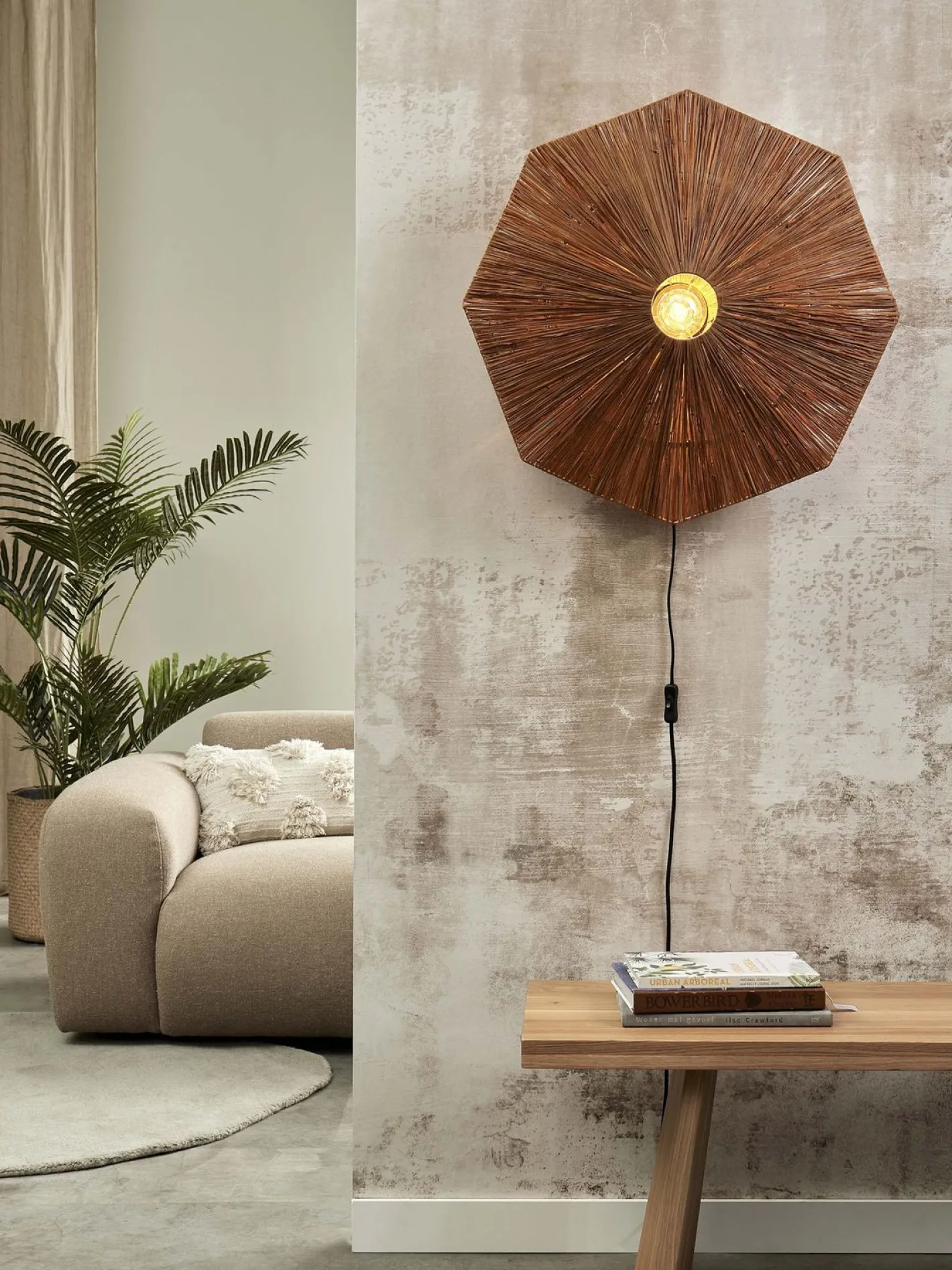 Outlet Good&Mojo Panama L Wandlamp Brown