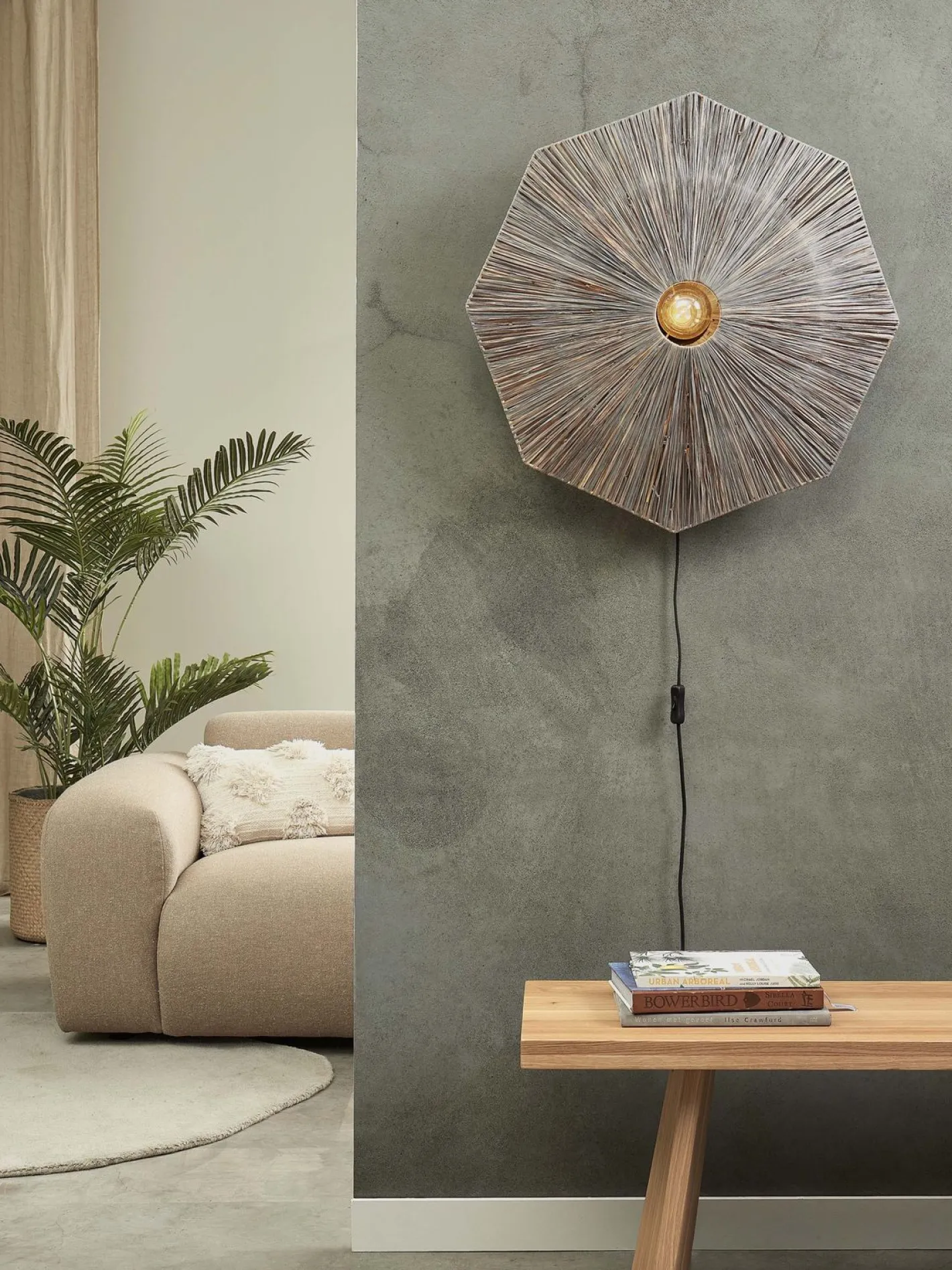 Hot Good&Mojo Panama L Wandlamp Grey