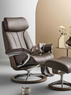 Discount Stressless Paul Relaxfauteuil + Hocker Chocolate