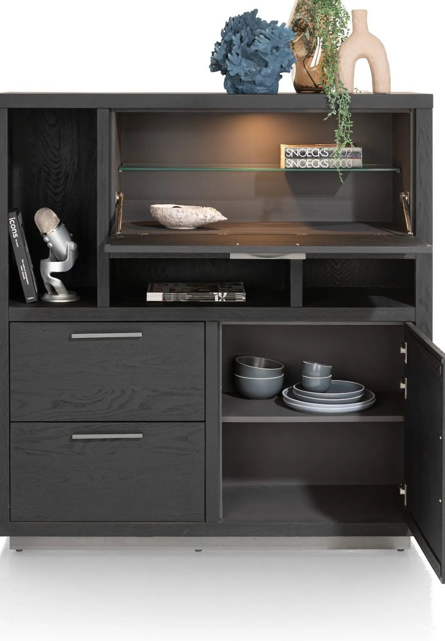 Best Henders en Hazel Pavie Highboard Castle Black