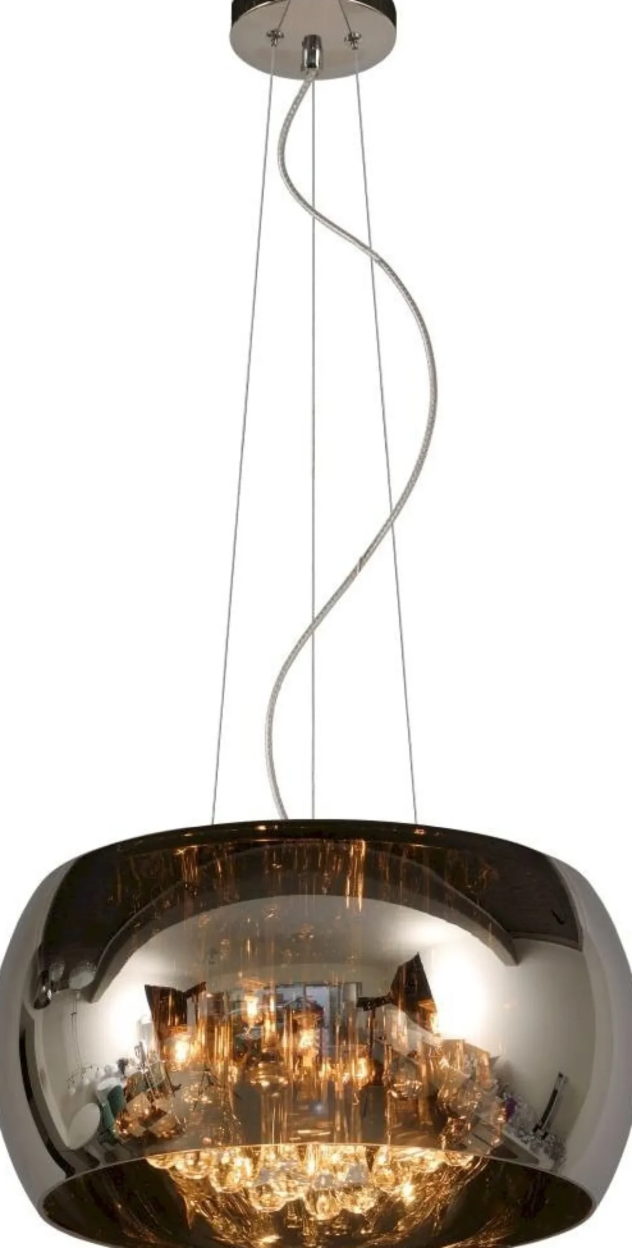 New Lucide Pearl Hanglamp Chroom