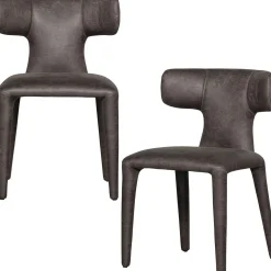 Clearance WOOOD Permit Eetkamerstoel Black, Grey
