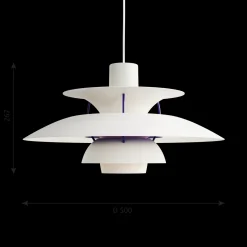 Outlet Louis Poulsen PH5 Hanglamp Classic Wit