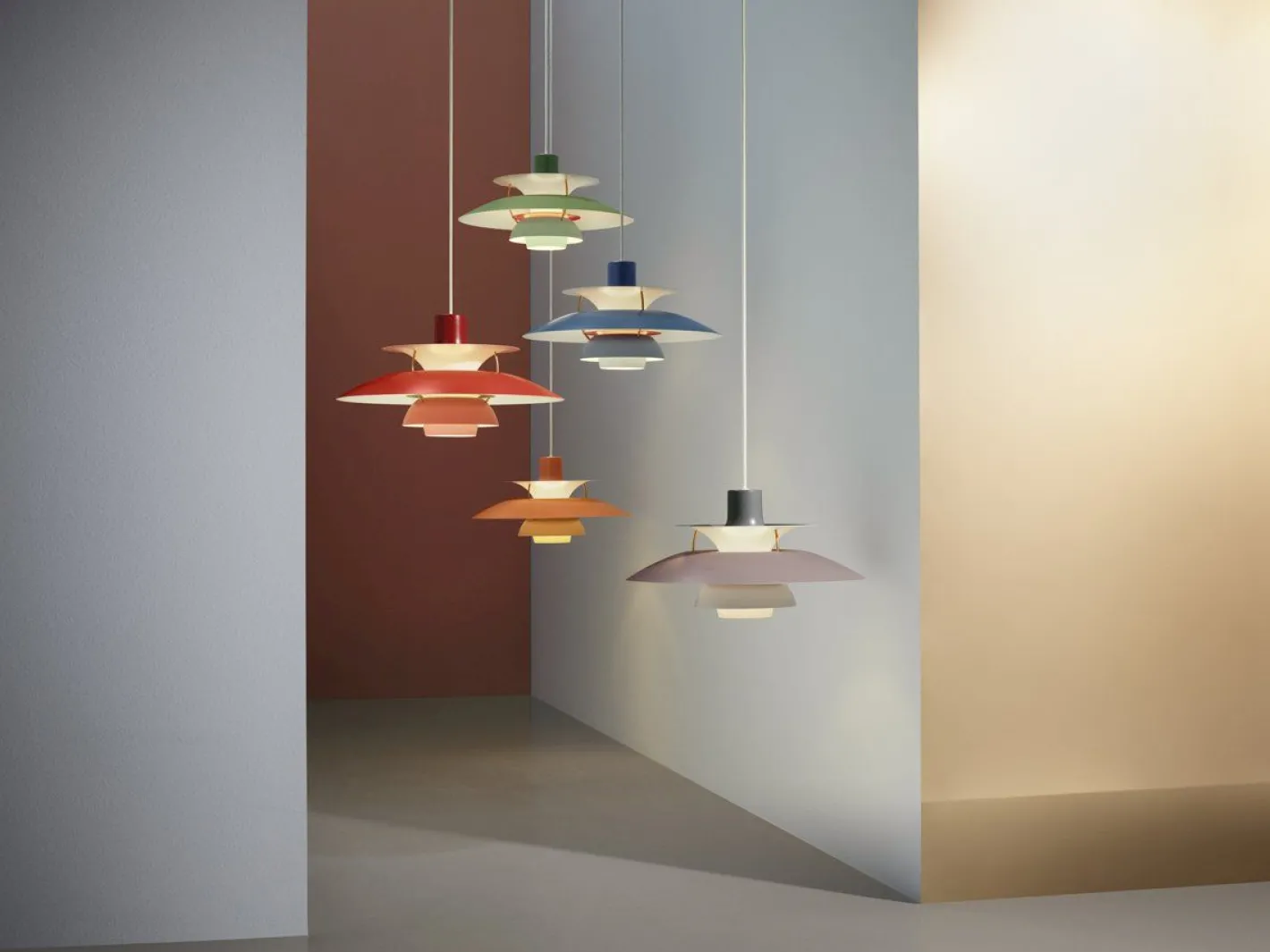 Outlet Louis Poulsen PH5 Hanglamp Hues of Orange