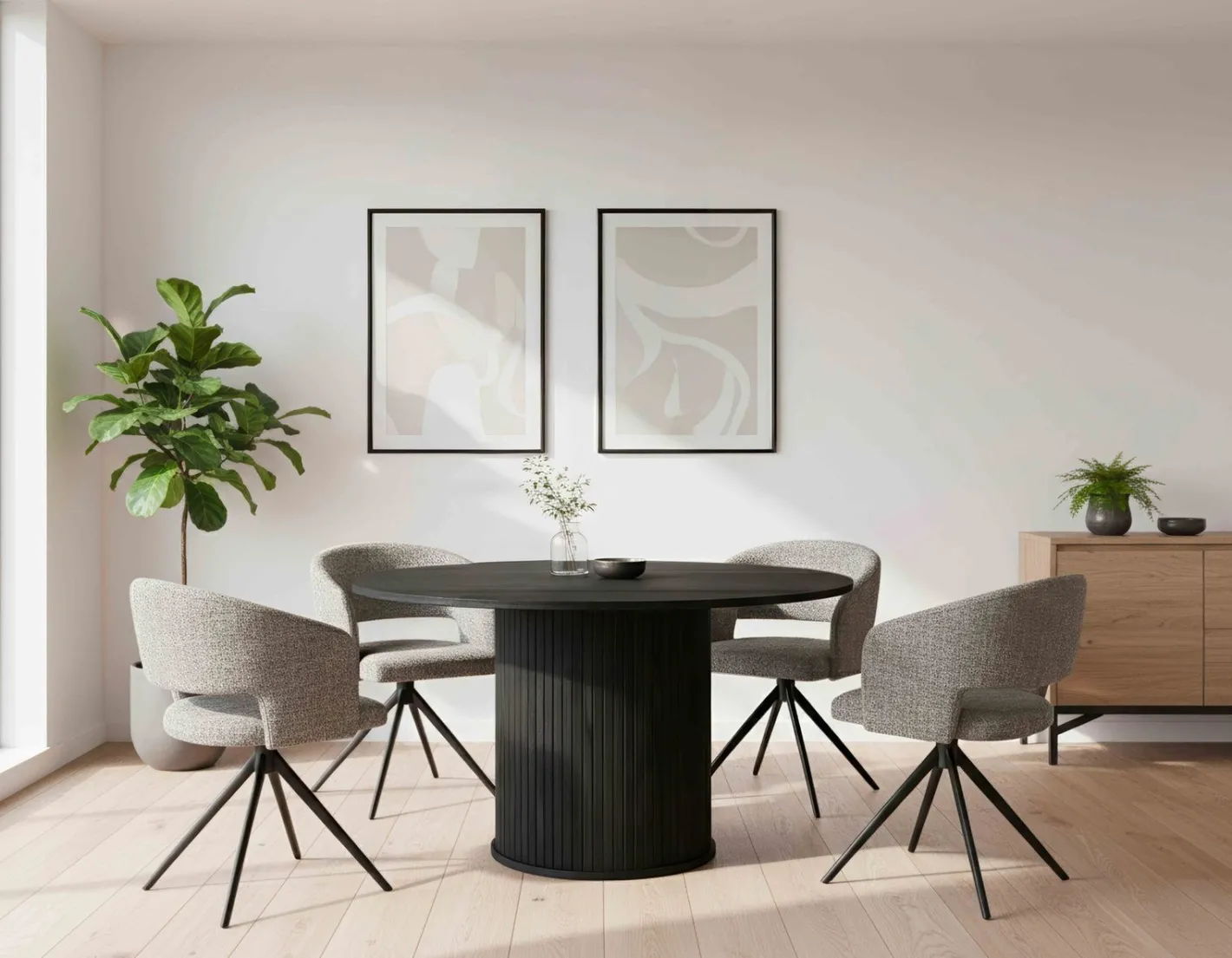 Outlet Eijerkamp Collectie Philou Eettafel Black Oak