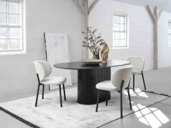 Feelings Wonen Philou Ovaal Eettafel Black Oak