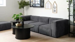 Clearance Eijerkamp Collectie Philou Rond Salontafel Black Oak