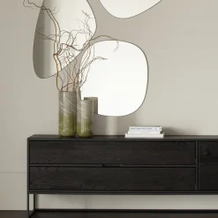 New WOOOD Philou Spiegel Zwart
