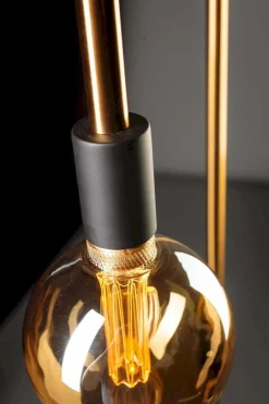 Discount Eijerkamp Collectie Pike Vloerlamp Zwart, Messing